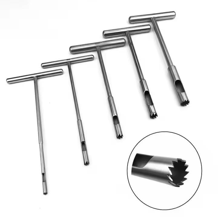 Bone Screw Extractor T-Handle Set 5 Pcs Orthopedic Surgical Instrument Stainless