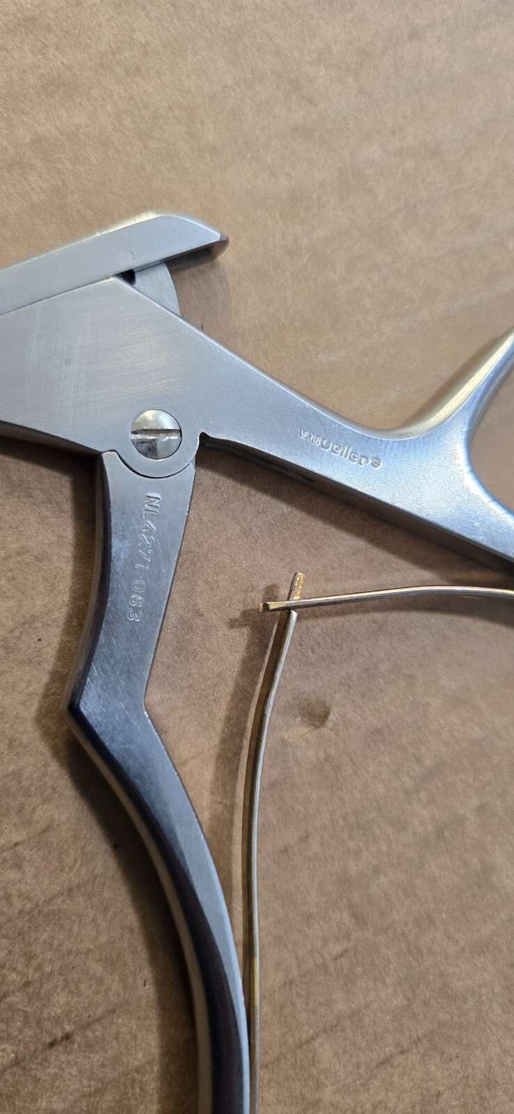 V.Mueller Surgical Orthopedic Kerrison Rongeurs 8″ shaft 3mm 40* Degree