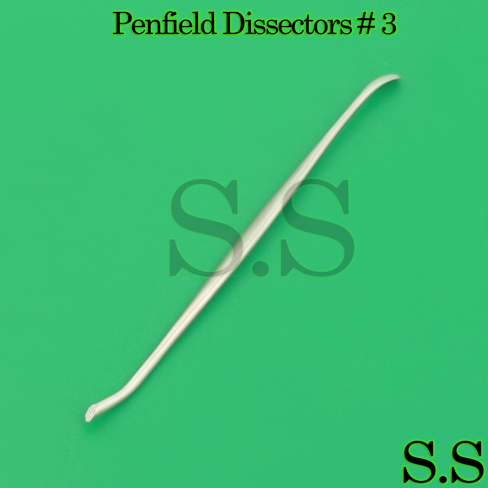 3 Pcs Surgical Penfield Dissectors # 3 Neuro 19.8cm Spine UPGRADE Instruments