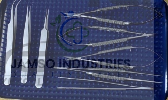 Hand Surgery Basic Set of Micro Surgical Instruments with Case Micro Surgery Set