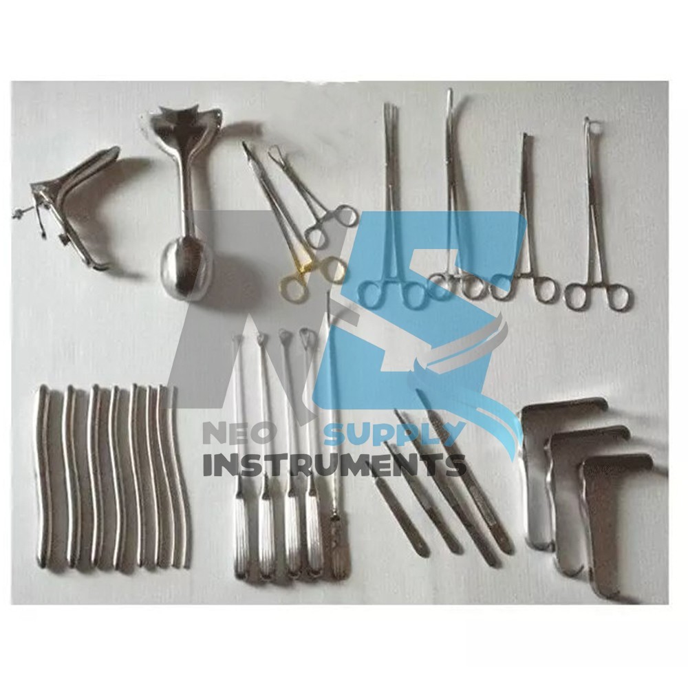 Dilation and Curettage (D&C) Set Gynecology Surgical Instruments