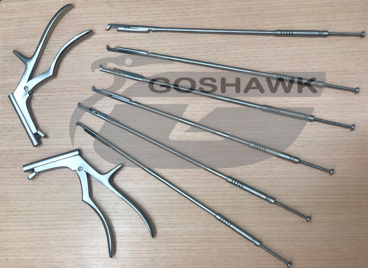 40° Kerrison Rongeurs Rotating 360° Angle 1mm,2mm,3mm,4mm,5mm Lenght 25cm
