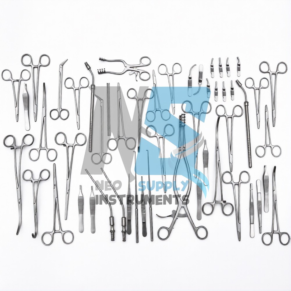 52 Pieces Vascular Surgery Set Surgical Instruments Premium Quality