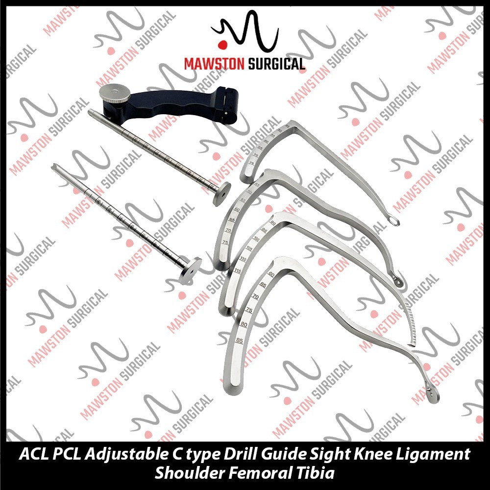 ACL PCL C-type Drill Guide Knee Ligament Shoulder Femoral Tibia Aimer Guider Set