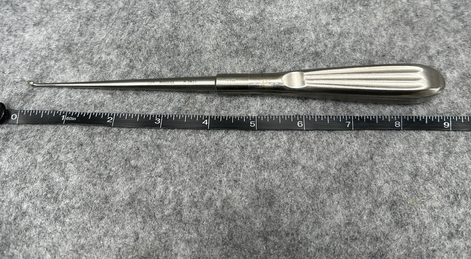 Ruggles Integra Neuro Fusion Angled Flatback Curette 23cm R2821 Size 4 Spinal