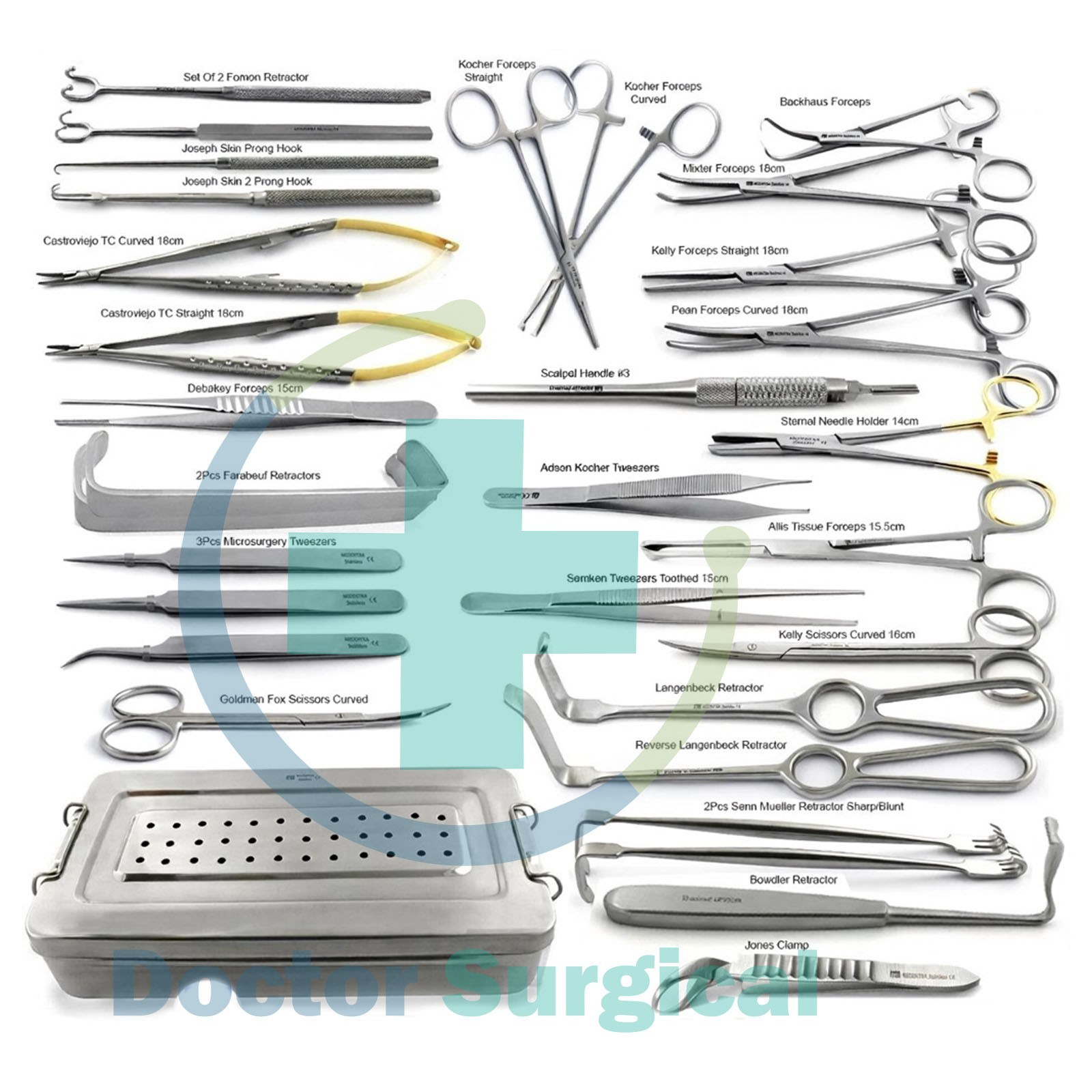 Femoral Artery Cut-Down Vascular Surgery Kit Surgical Instruments