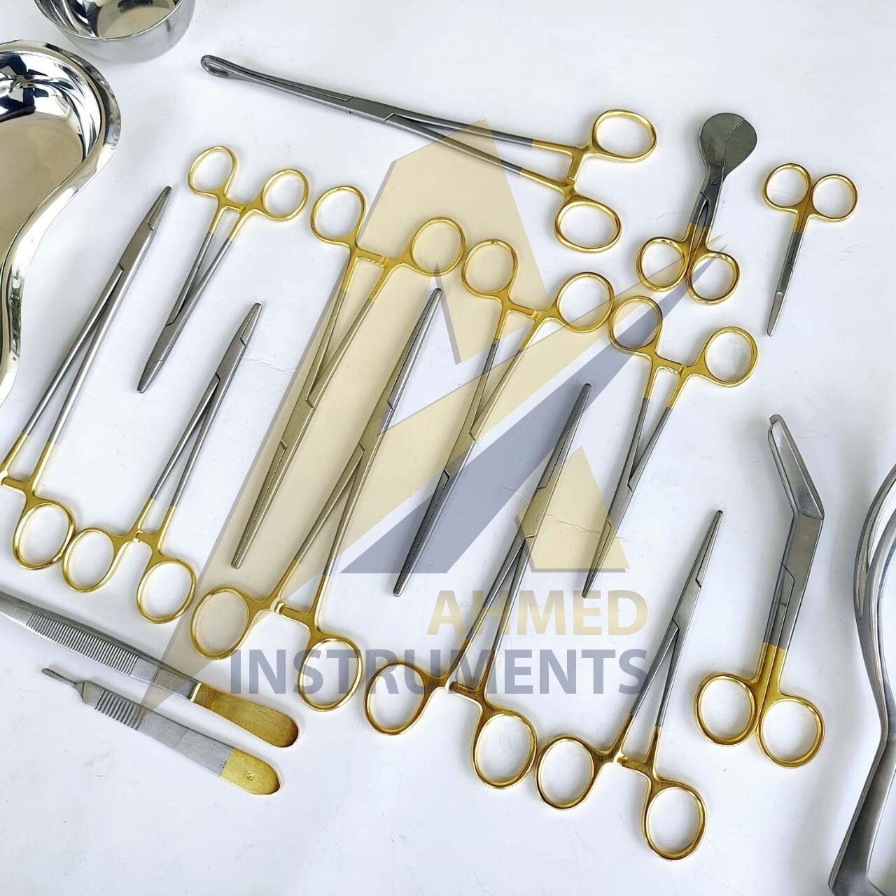 Normal Vaginal Delivery NVD Set Episiotomy Gynecology Instruments 17Pcs Gold