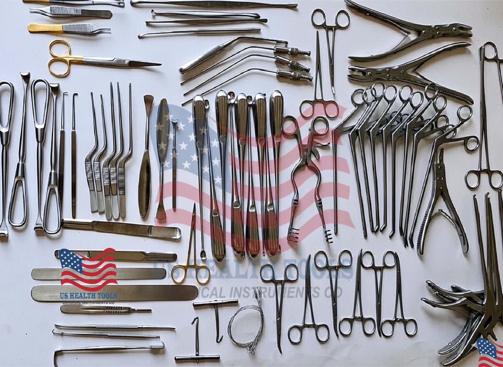 Basic Craniotomy & Laminectomy Spinal Surgical Orthopedic Instruments Set of 78