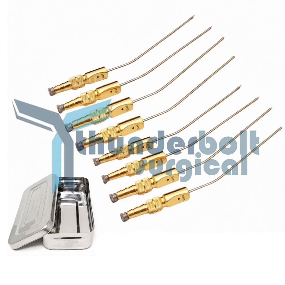 Frazier Suction Tube With Atraumatic Tip Surgical Instruments Set of 9 Pieces