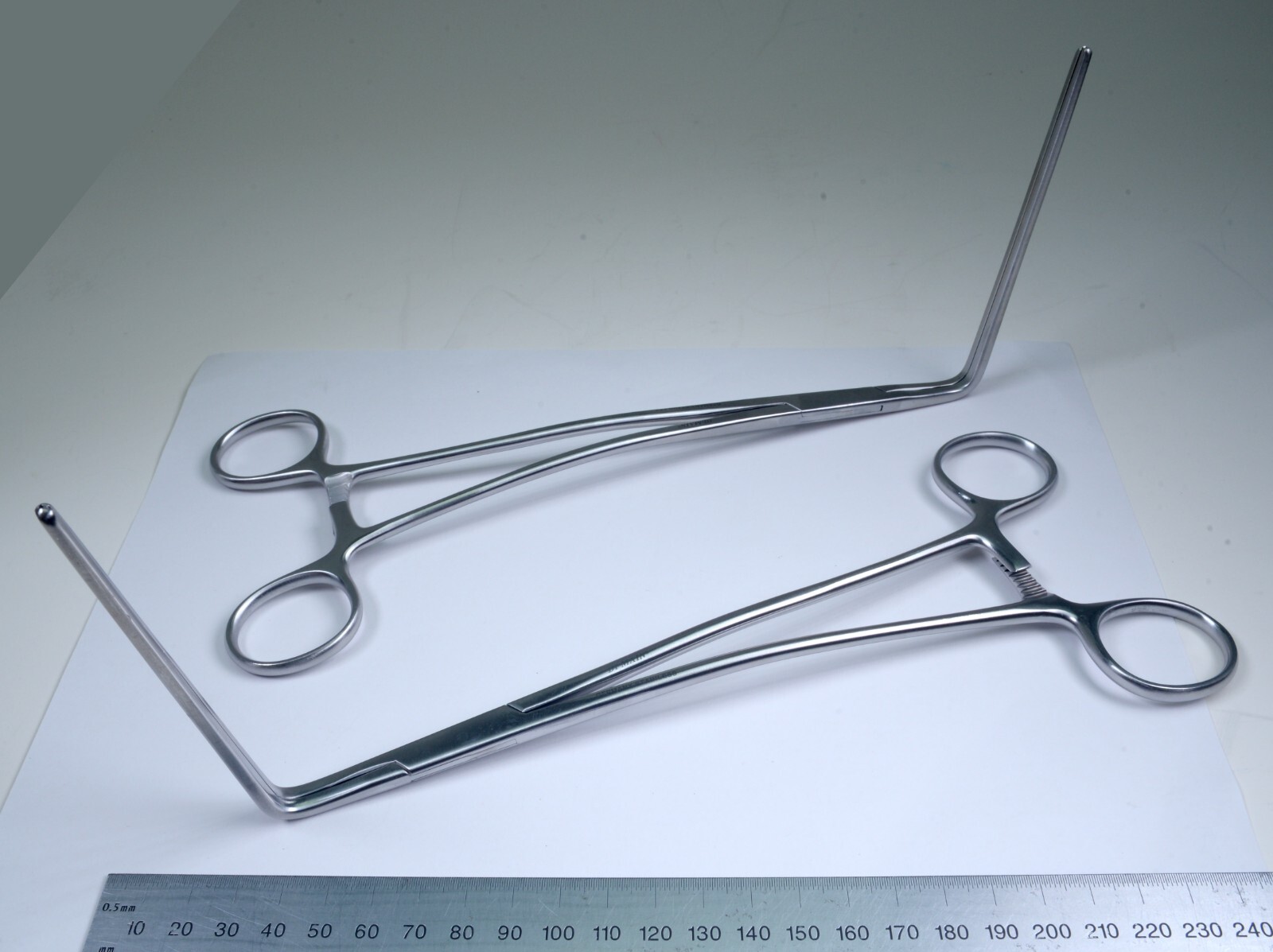 2x Di-Main DeBAkey 90° Angled Clamp 10½” Stainless Steel Surgical Forceps