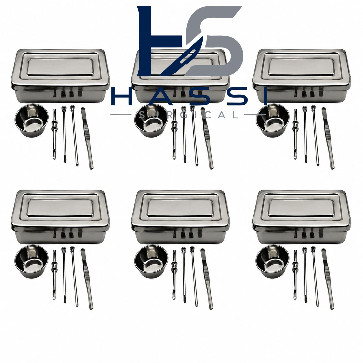 6 Sets HRT Trocar 3.5 mm & 4.5mm Hormone Replacement Pellet Insertion Kit