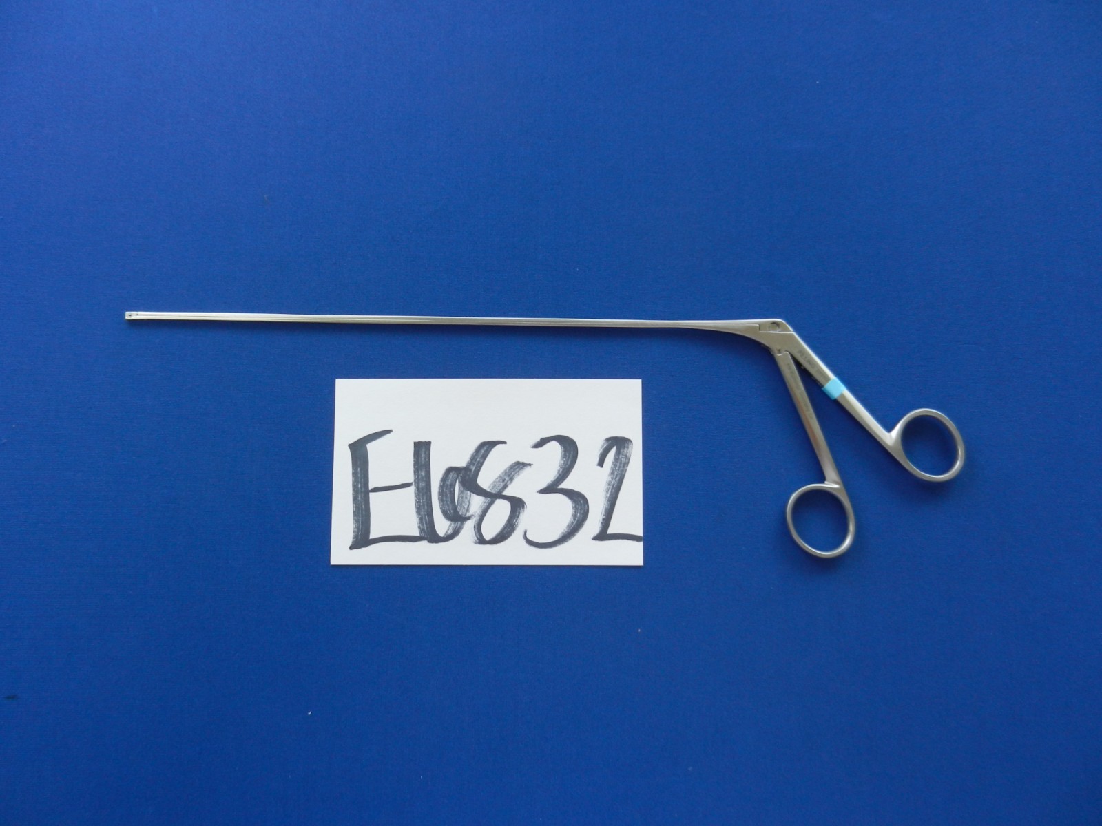 E6832 Pilling 505112 Jackson Straight 2.0mm Cup Laryngeal Forceps 28cm Length