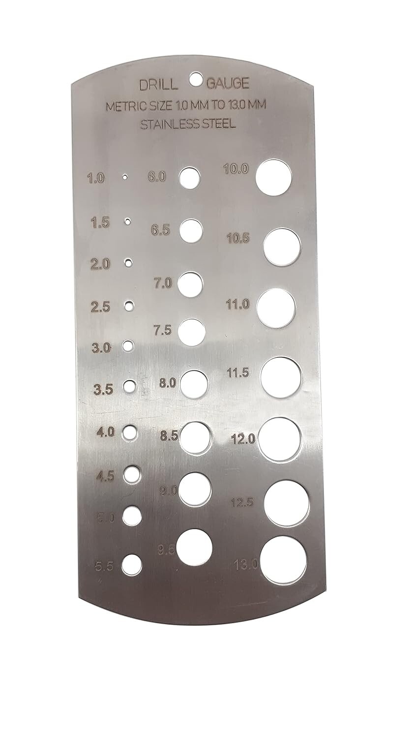 Orthopedic 1mm to 13mm Measuring Drill Gauge Surgical Instrument SS (Pack of 1)