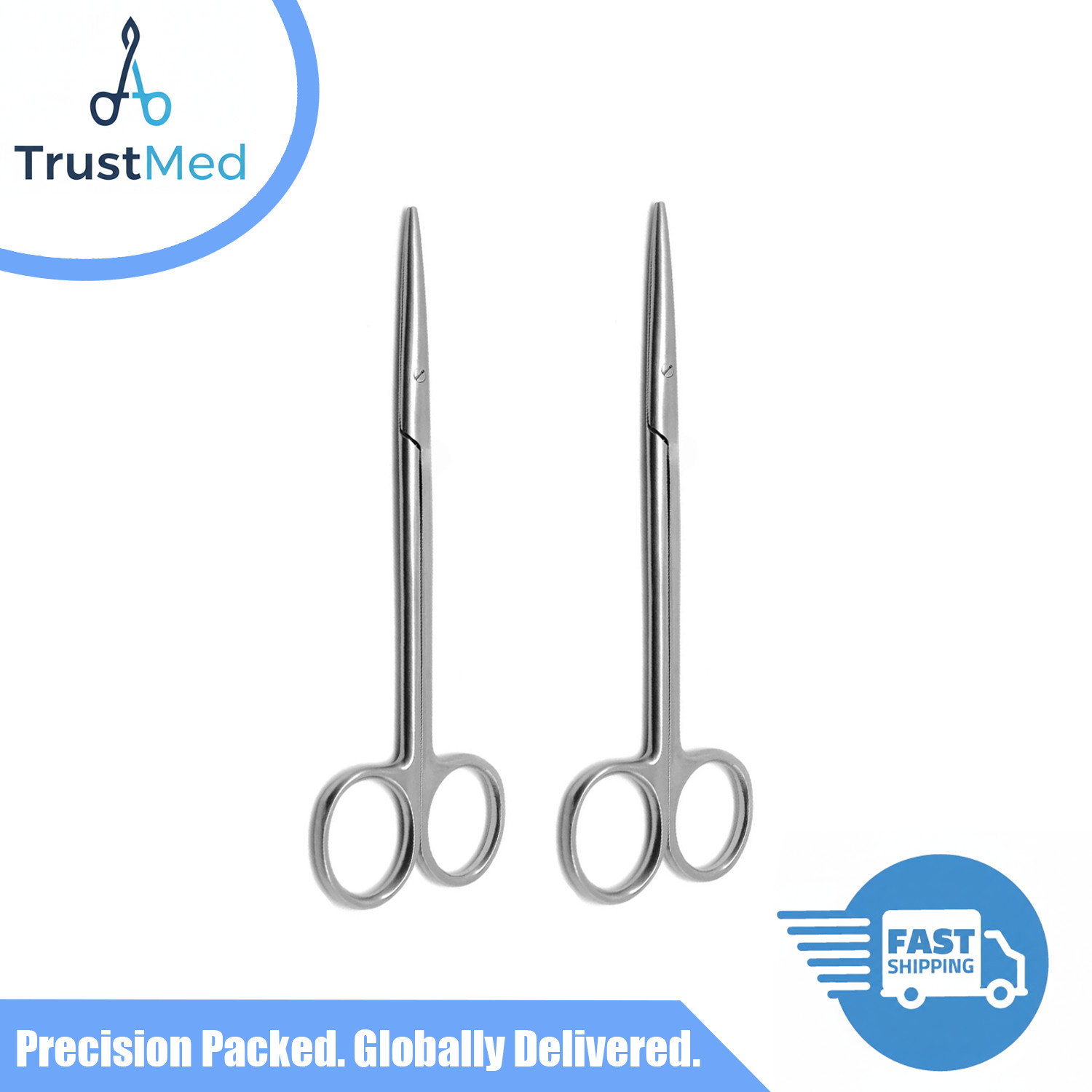 2 Pcs Metzenbaum Dissecting Scissors 5.9″ Surgical Instruments Set German Grade