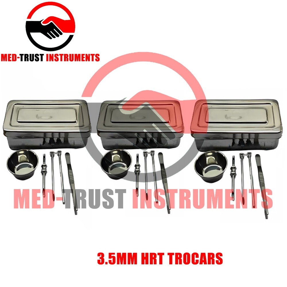 3.5mm HRT Trocar kits Hormone Replacement Pellet Insertion Trocars 3 Sets