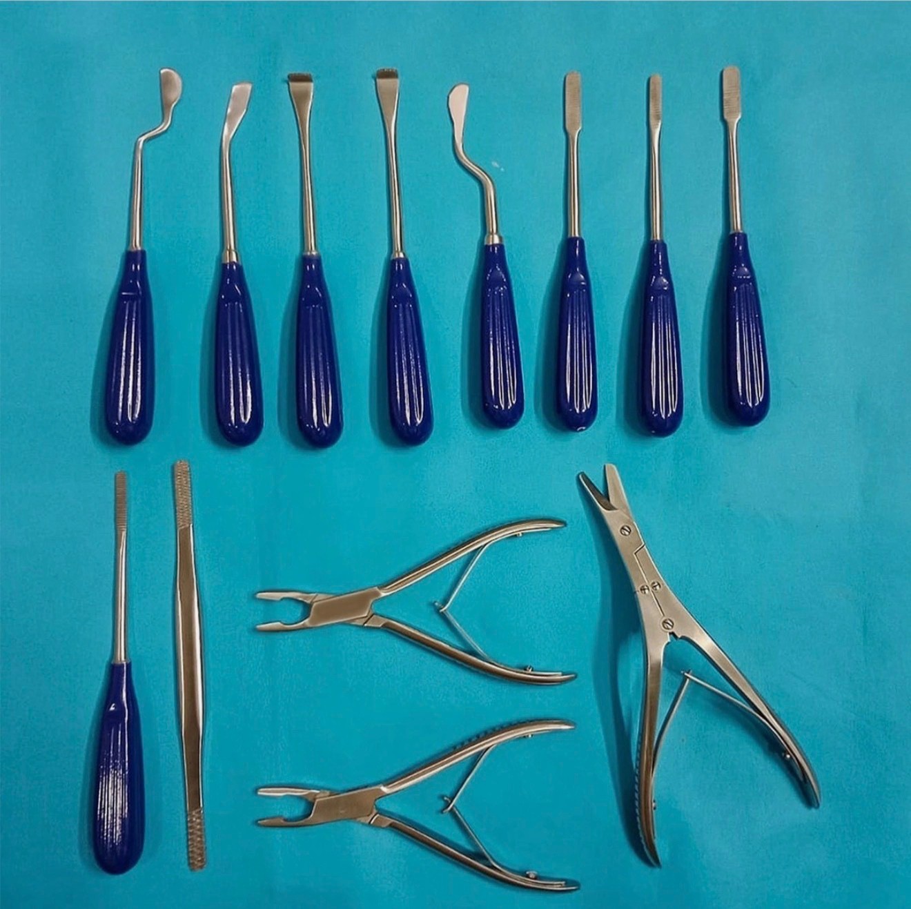 Rhinoplasty Preservation Instruments Set 13 Pieces Plastic Surgery Nose Surgery