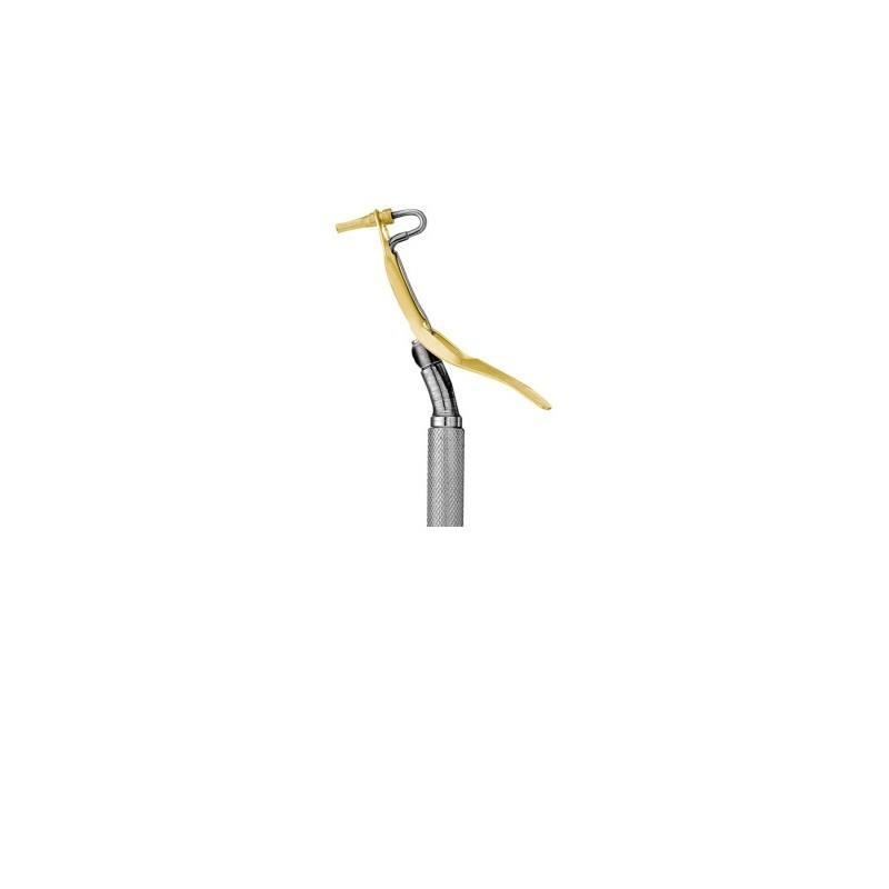 Amalgam Carrier, Single End, Lever Type, 2.0mm Angled Tip (GP Point)