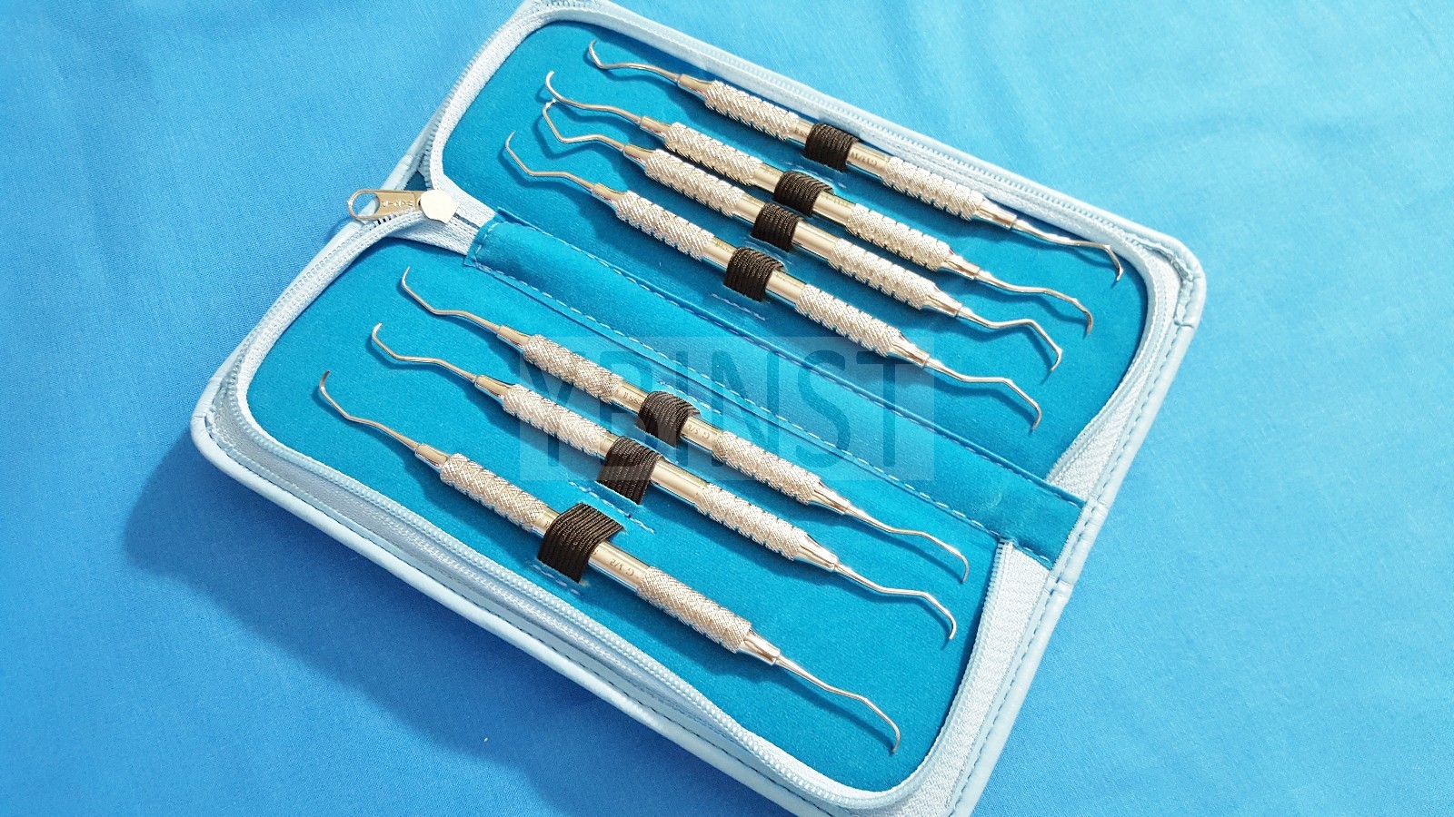 7 PCS PERIODONTAL GRACEY CURETTES HOLLOW HANDLE KIT DENTAL SURGICAL INSTRUMENTS