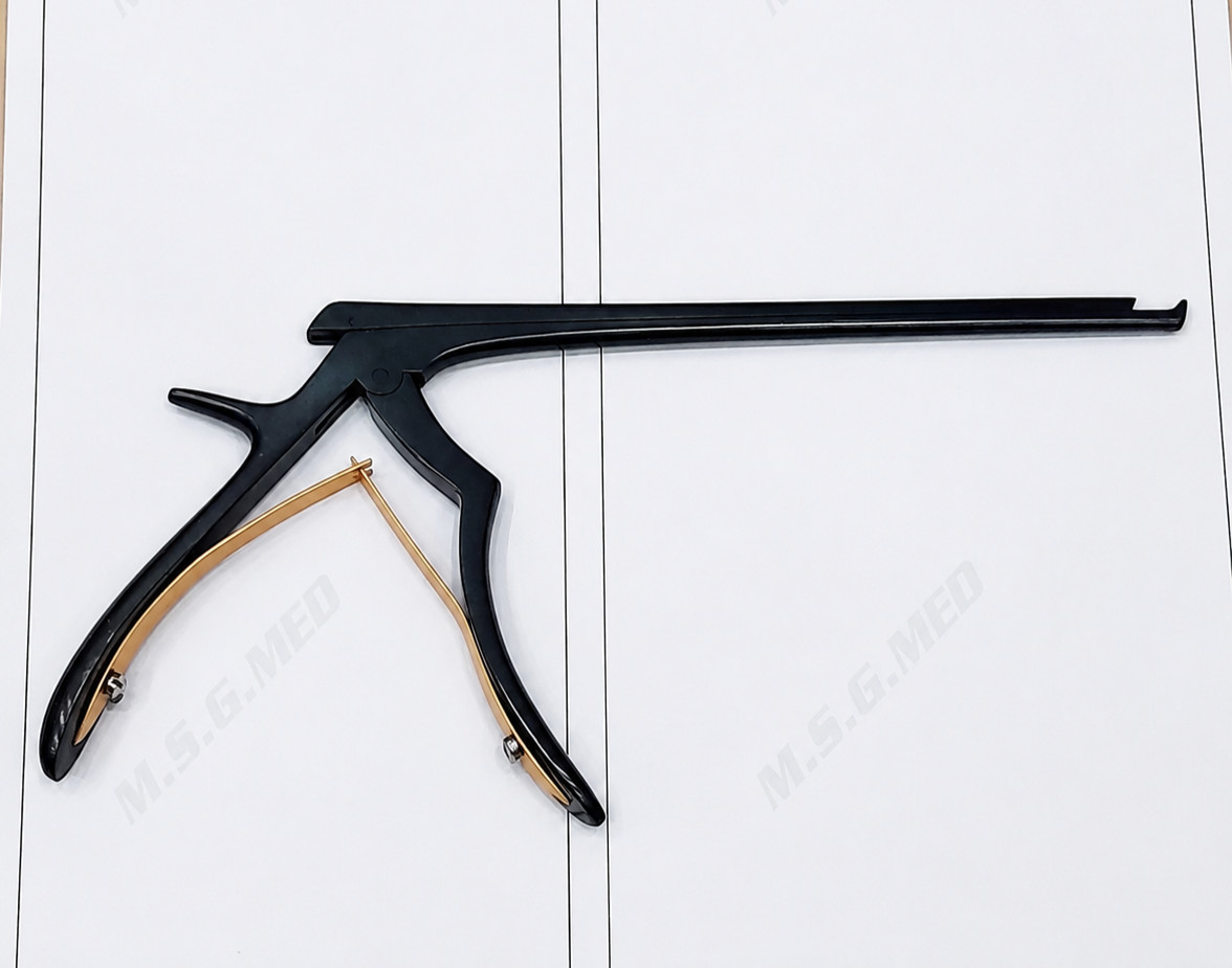Black Line Kerrison Laminectomy Punch 40° Upward Jaw TC Bone Ejector 1-6mm