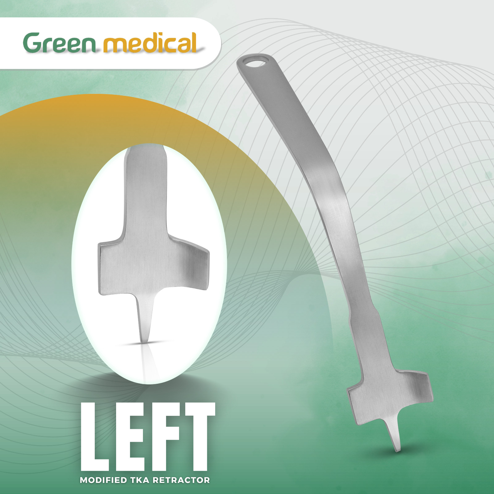Left Modified TKA Retractor – Orthopedic Knee Surgery Instrument Stainless Steel
