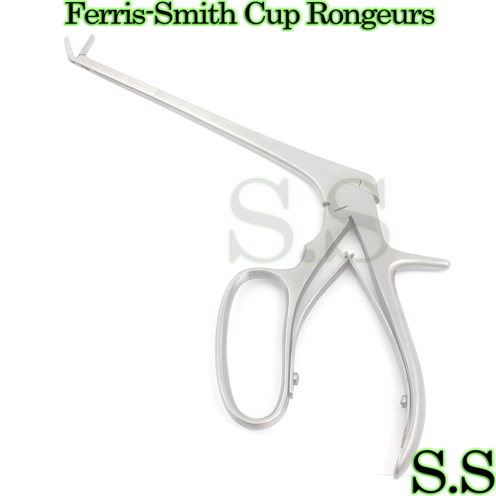 FERRIS-SMITH CUP RONGEURS 7″ 2X10mm CURVED UP.