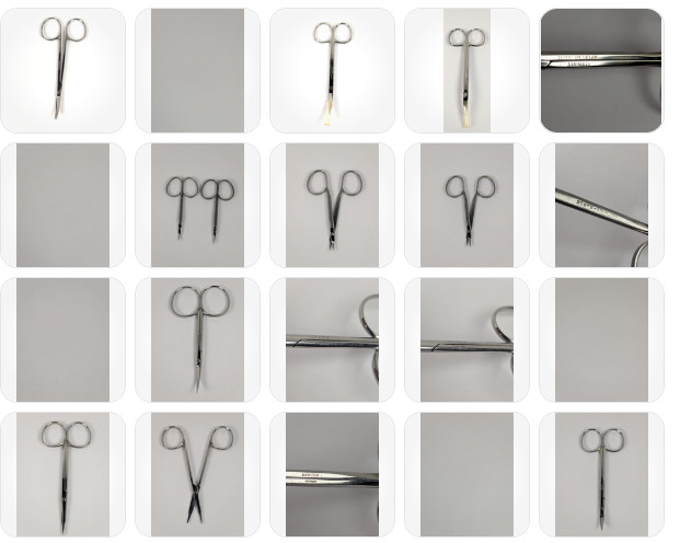 Vintage Lot 6 Operating Scissors Straight Stainless General Surgery (Germany)