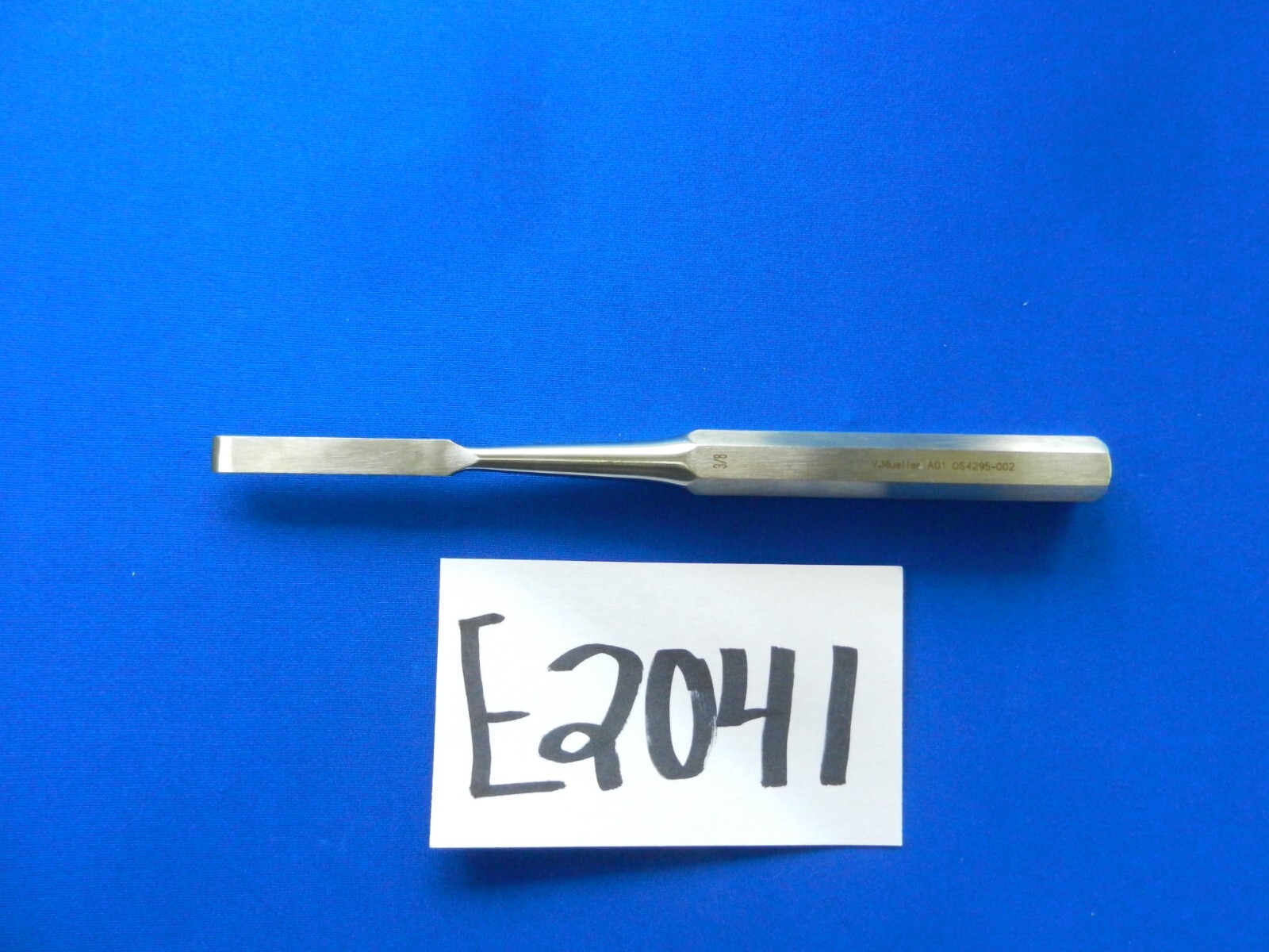 E2041 V. Mueller OS4295-002 10mm (3/8″) Hibbs Straight Osteotome 24.1cm Length