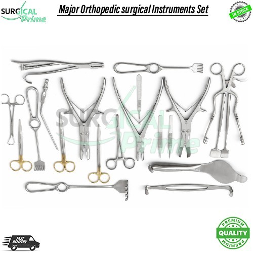 Basic Major Orthopedic surgical Instruments Set Of 21 Pcs