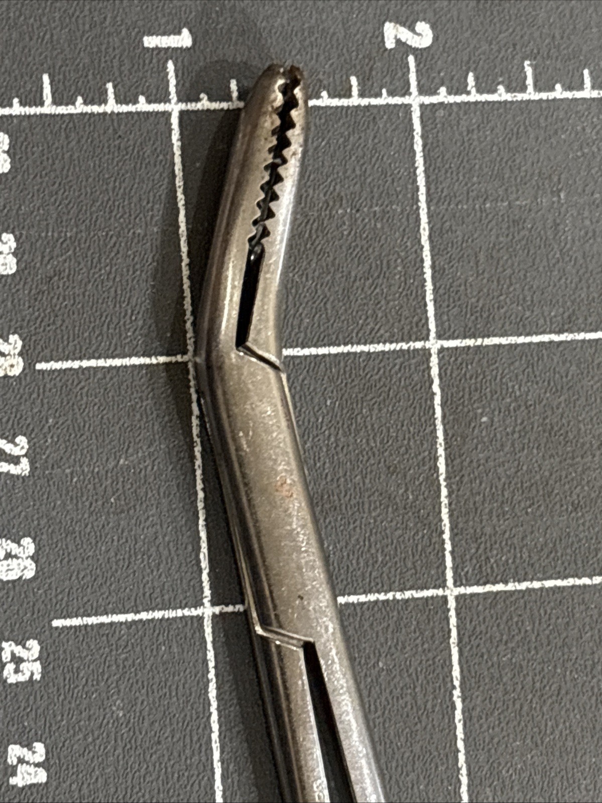Medical Forceps 8 Inches Long Angled Tip