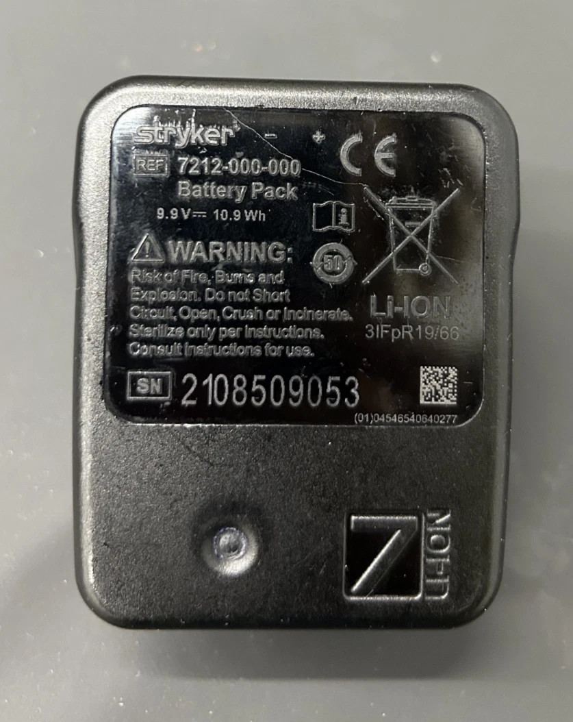 Stryker Smart Life Small Battery Pack Count 266 , 7212-000-000