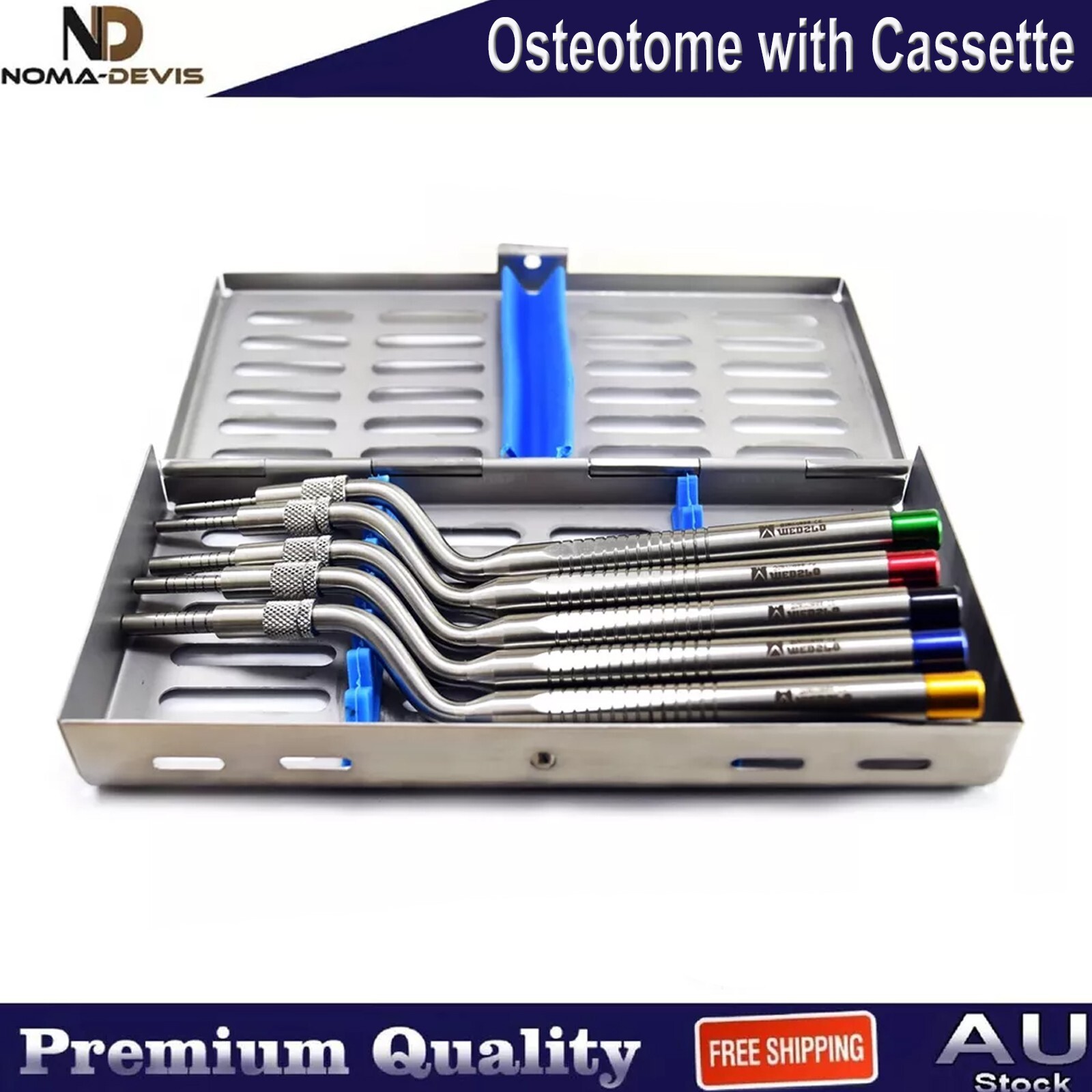 Surgical Implant Sinus Lift Concave Osteotome Bone Mead Hammer With Cassettes CE