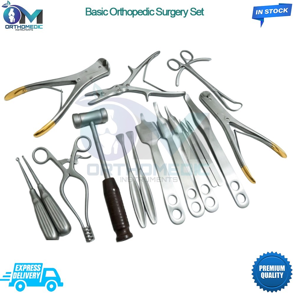 Basic Orthopedic Surgery Set of 16 Pcs Surgical Spine Orthopedic Instruments