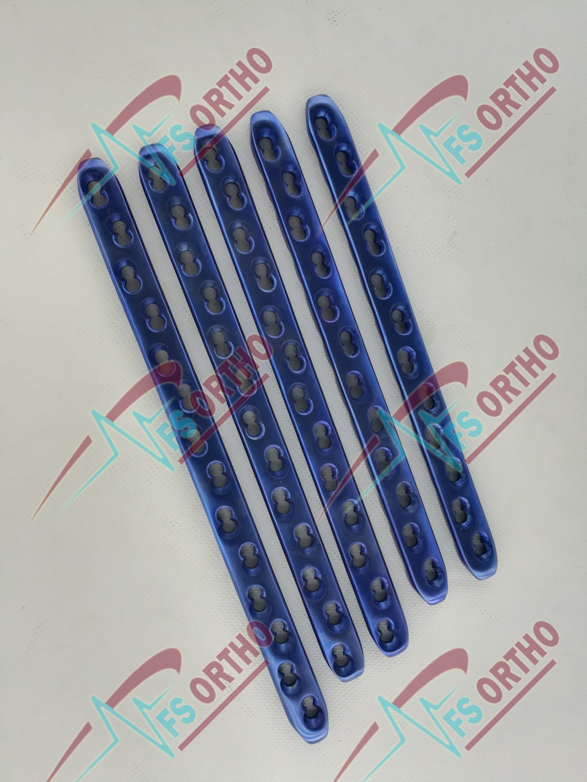 Locking 5mm Broad Plate 12 to 24 Holes & 5mm LCP screw(54 Pcs) Titanium G5