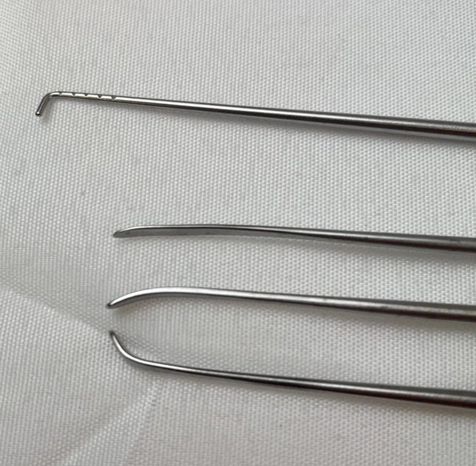 Aesculap Codman Lot 4 Pcs Penfield Dissectors & Hook Probe Neurology Orthopedics