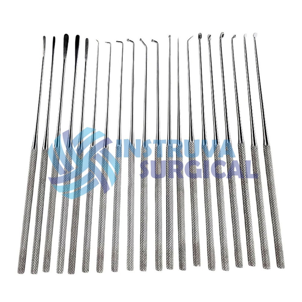 Rhoton Micro Dissector Expanded Set 20 Pcs Neurosurgery Instruments Surgical Kit