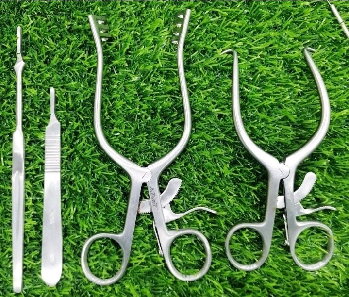 Dental Surgical Instruments Kit Stainless Steel Extraction Forceps Scissors Set