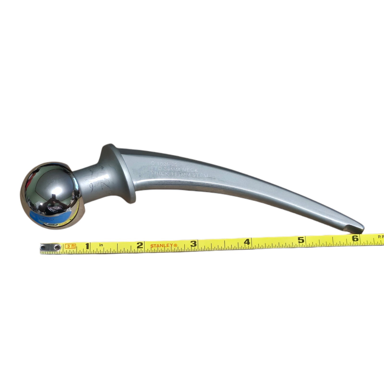 Orthopedic Hip Replacement Implant Femoral Stem 34mm Head Medical Teaching…
