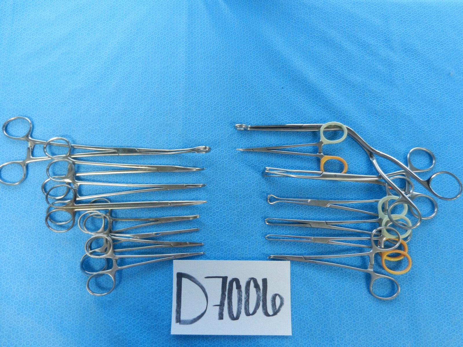 D7006 Jarit V. Mueller Pilling Weck Surgical Forceps Lot of 15 Approx 13-25cm