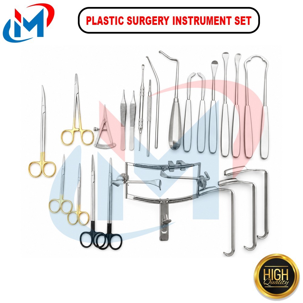 Cleft Lip & Cleft Palate Repair Instruments Set Plastic Surgery Mouth Gage
