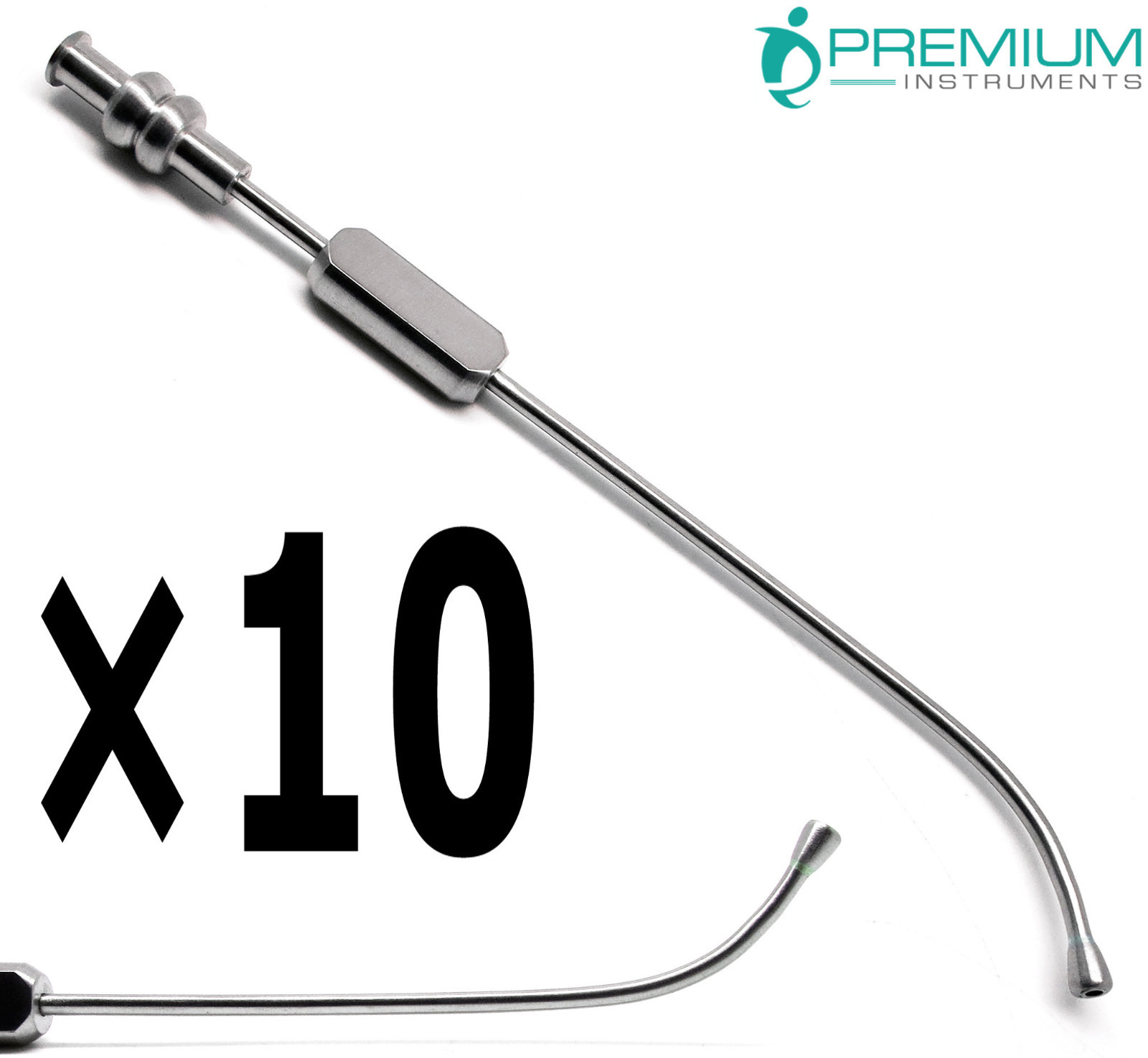 10× Dental Cannula Sinus Suction Tube 3mm Surgical 6″ Implant New Instruments