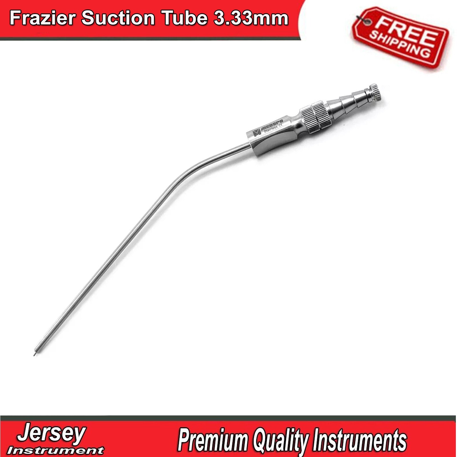 Dental Frazier Suction Tube 3.33mm Surgical Aspirator Diagnostic Instruments CE