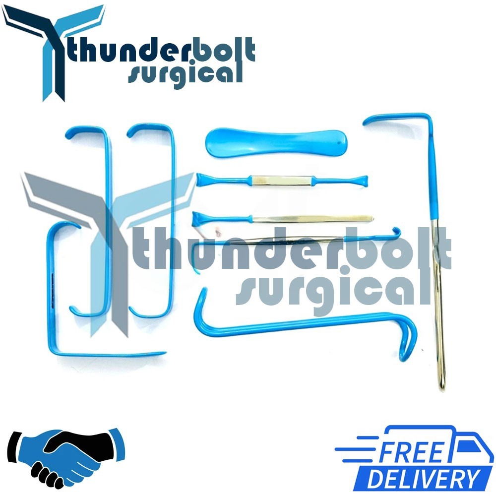 Face Lift Brow Lif Dissectors & Elevator Set of 6 Pcs,Plastic Surgery Instrument