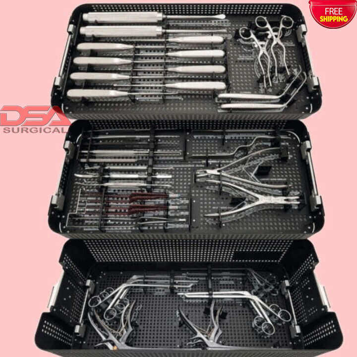 Orthopedic Cervical Spinal Surgery Instrument Set With Aluminum Box High Quality