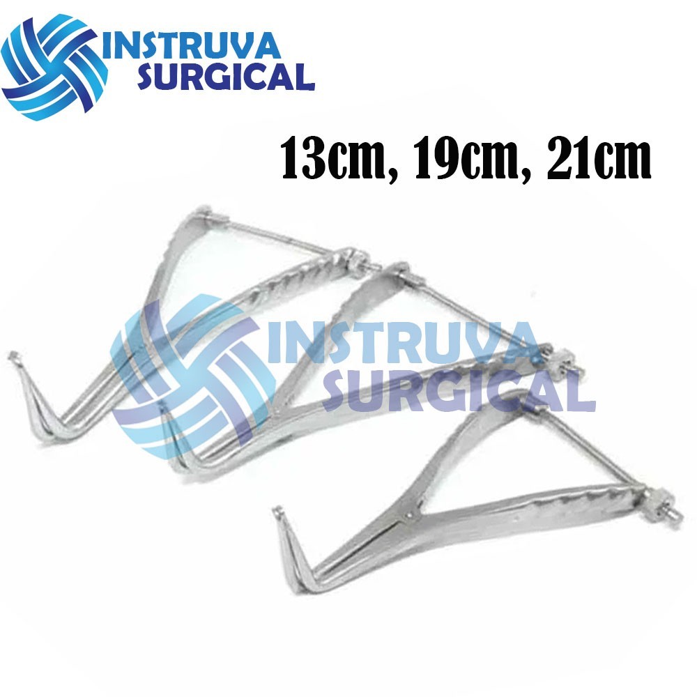 Set of 3 Stifle Distractor with Spinlock 13cm, 19cm, 21cm Orthopedic Instruments