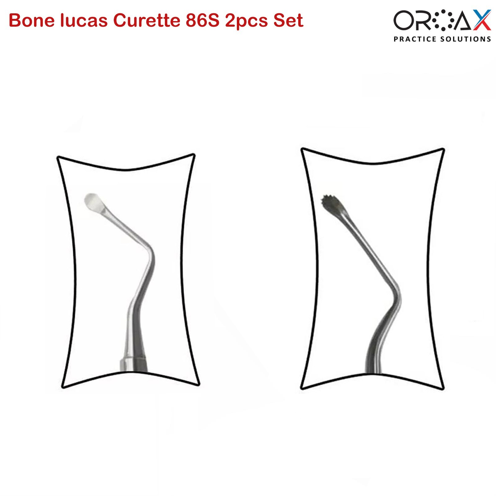 Surgical Bone Curettes Lucas for Removing Excess Granulation or Debris or Tissue