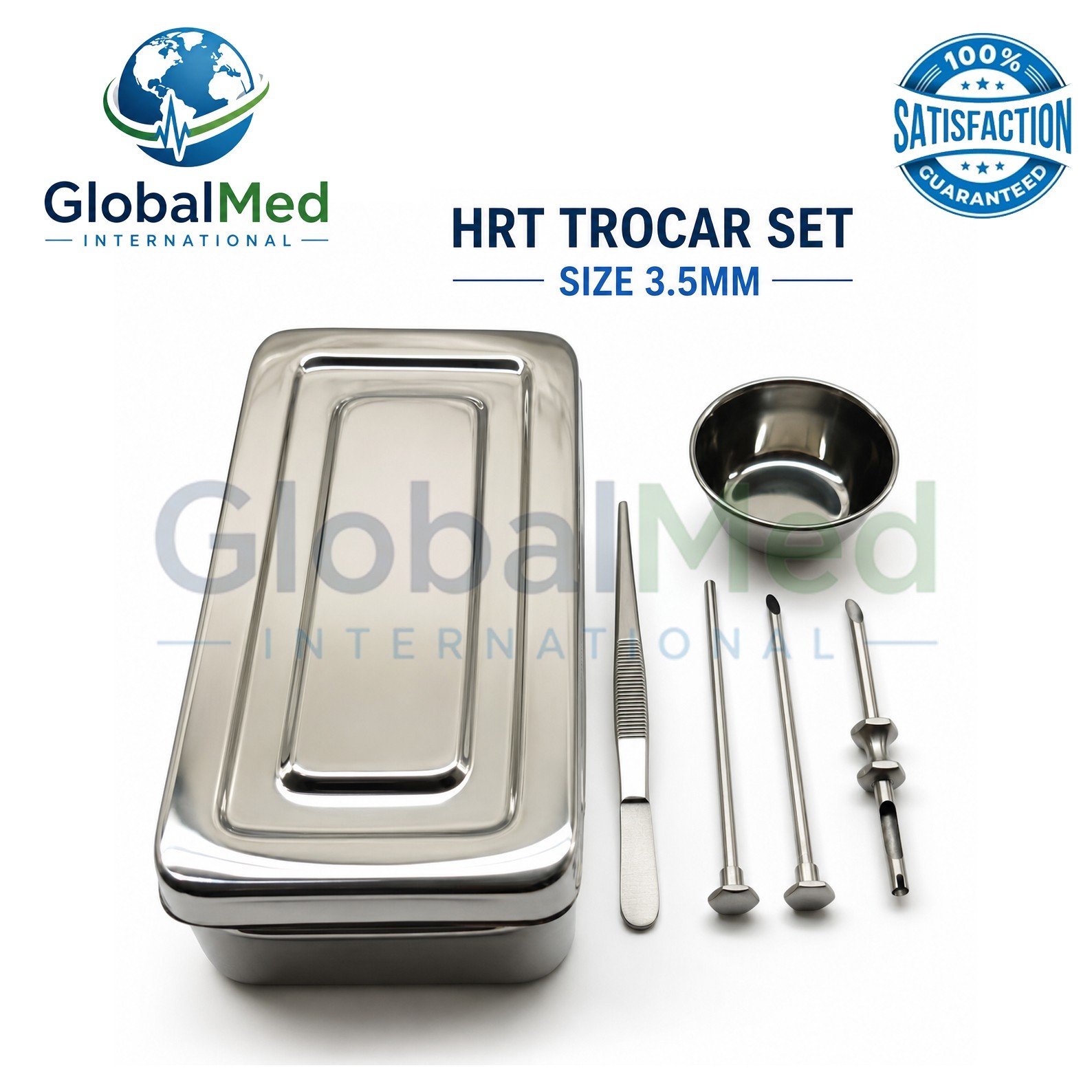 HRT Trocar Kit 3.5mm – Hormone Replacement Pellet Insertion Surgical Kit