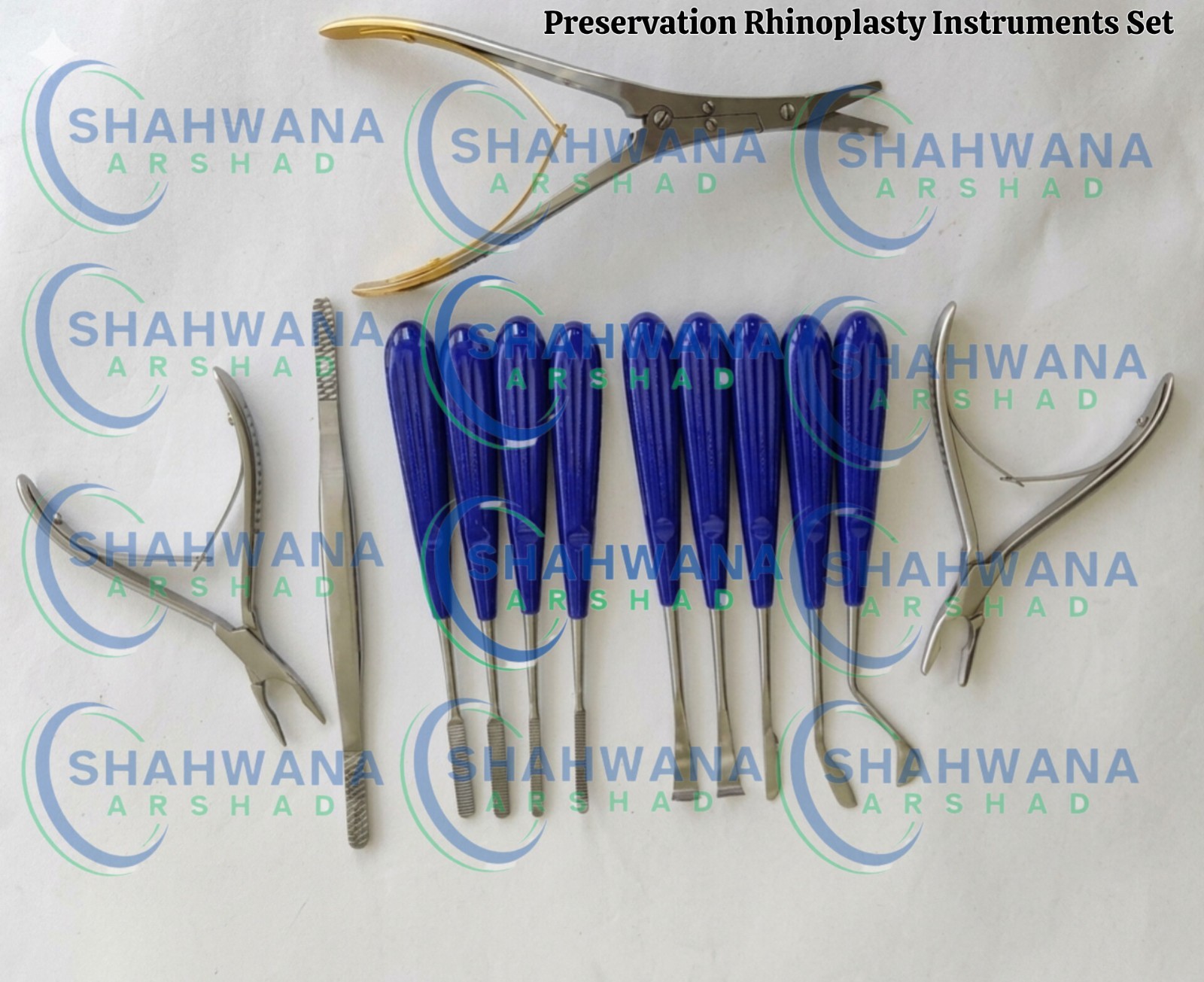 Preservation Rhinoplasty Instruments Set of 13 pcs Plastic Surgery