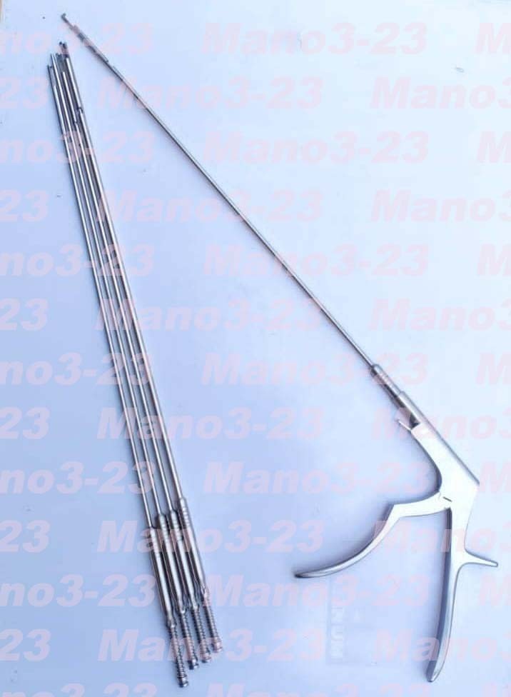 Spine Surgery Rongeur Interlaminar Spine Endoscopic Bite Size 1 to 5mm Set