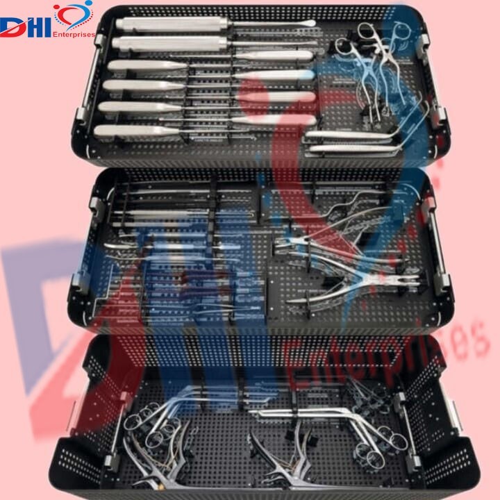 Orthopedic Cervical Spinal Surgery Instrument Set With Alminum Box Quality A+ DH