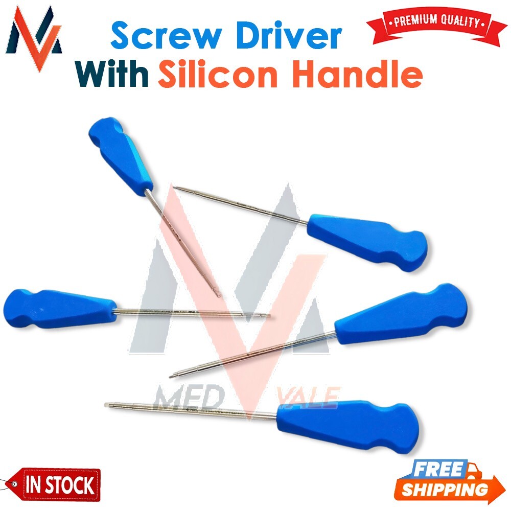 Screwdriver with Silicon Handle (Tip-3.5mm) set of 5pcs Veterinary Instrument